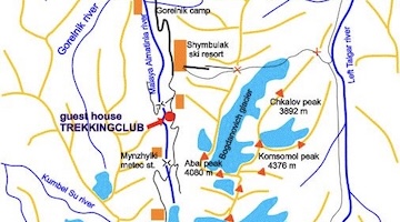 cabin on the map