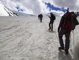 climbing in Tian Shan