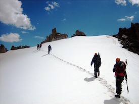 climbing in Tian Shan