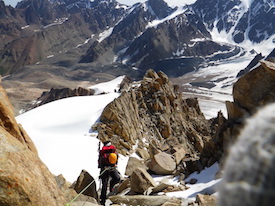 climbing in Tian Shan