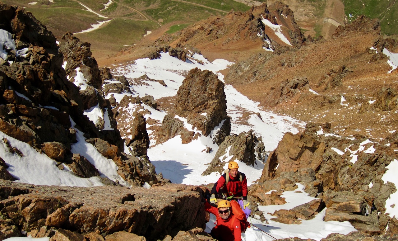 Climbing in Northern Tien Shan