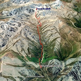 Touyuk Su hiking map