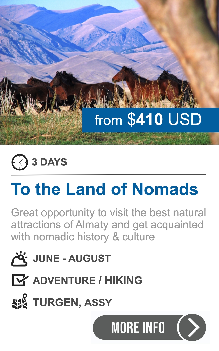 3-day adventure tour in Turgen: waterfalls, Assy Plateau & nomads