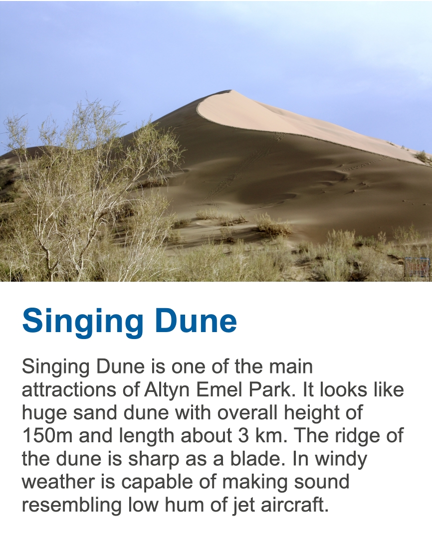 Singing Dunes in Altyn Emel NP