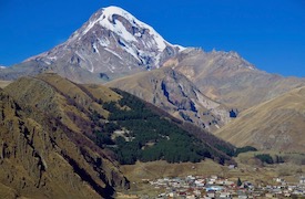 Kazbek peak climb