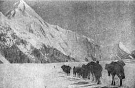 Khan Tengri peak first ascent