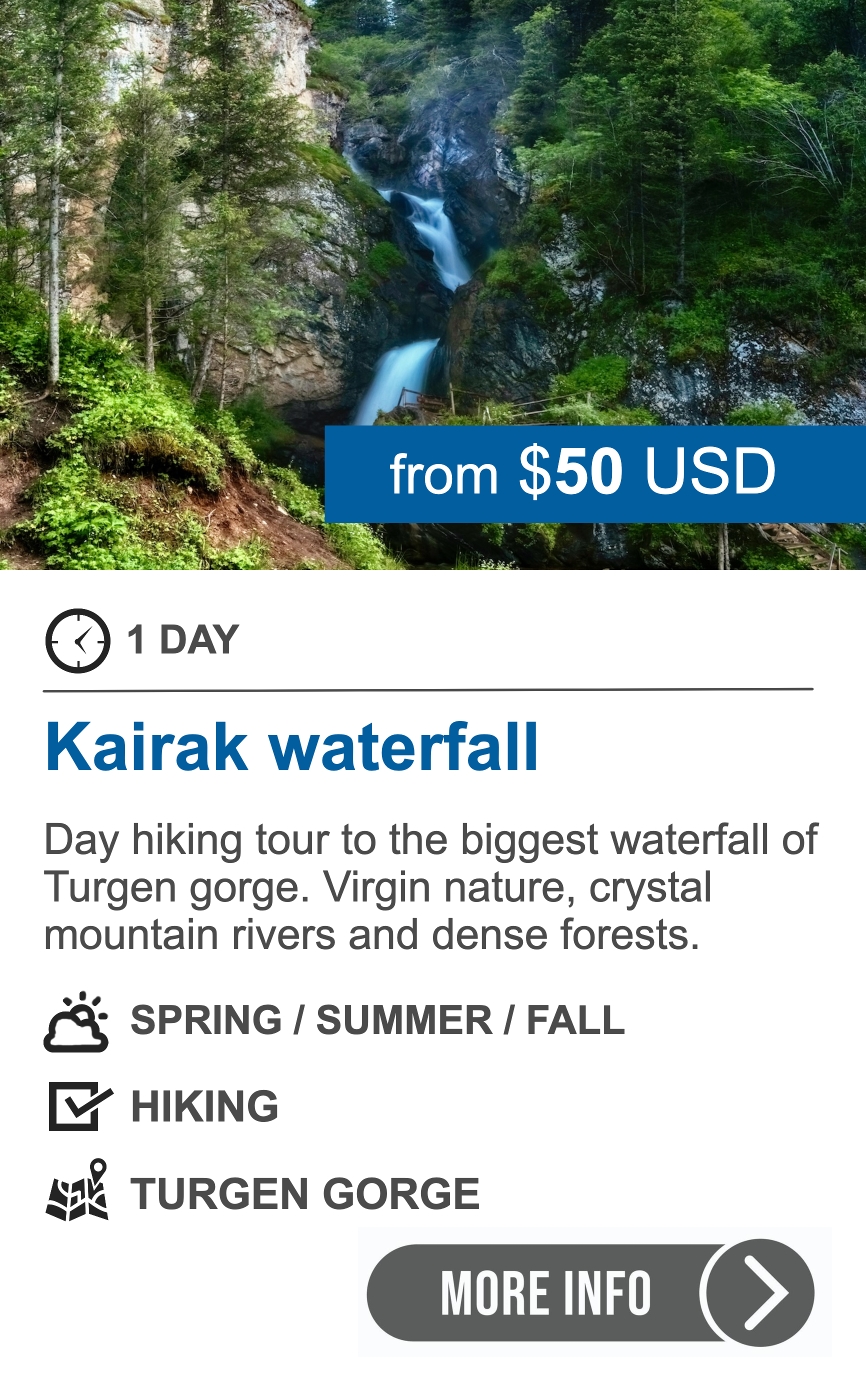 Day hiking tour to Kairak waterfall 