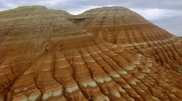 Aktau colorful chalk mountains