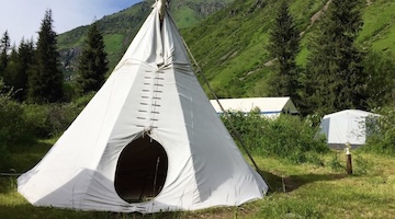 Scythian sauna at a camp