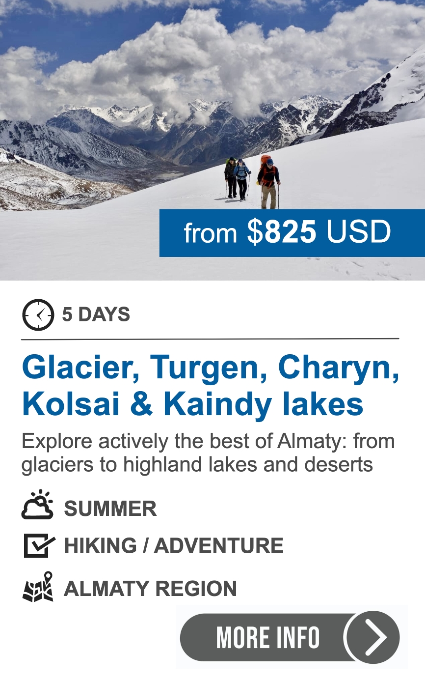 5-day hiking tour by Almaty region