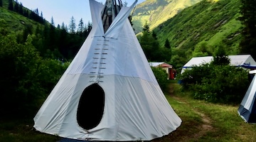 Scythian sauna at a camp