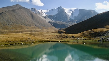 moraine lakes in the upper Turgen