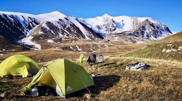 camping on trek