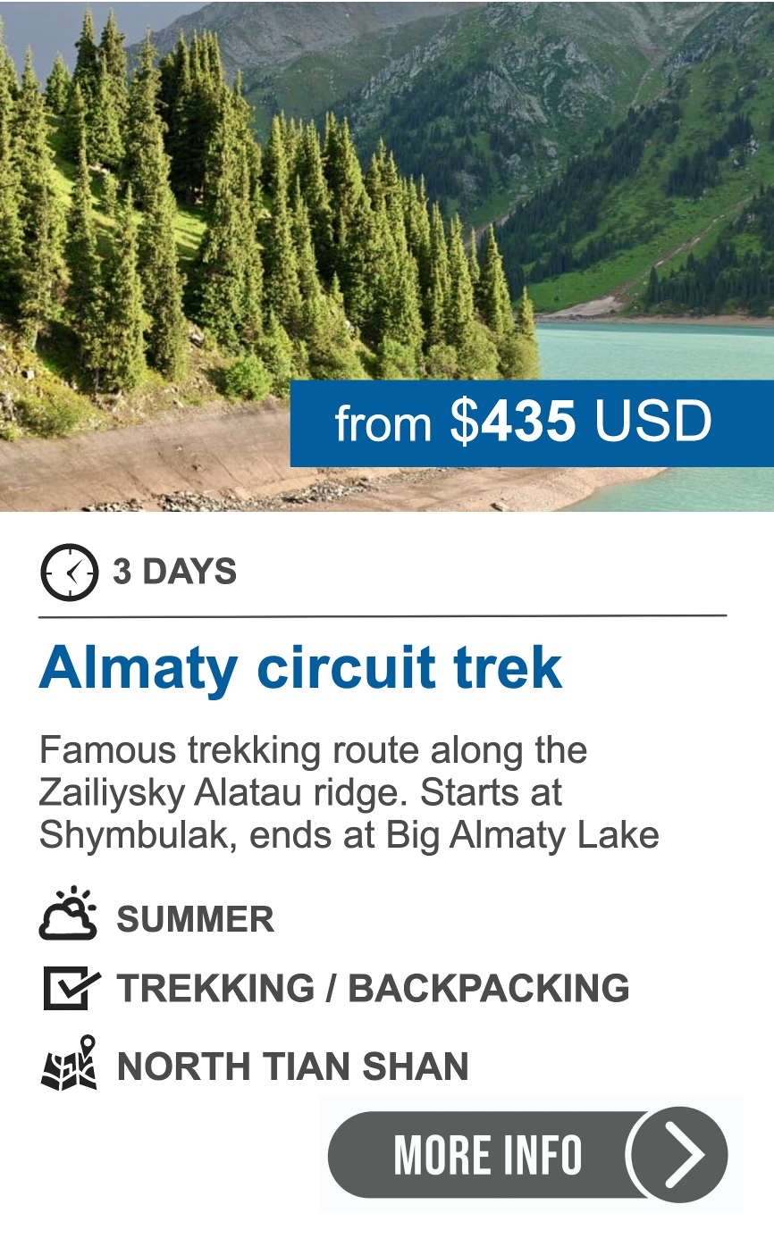 Almaty circuit trek, 3 days